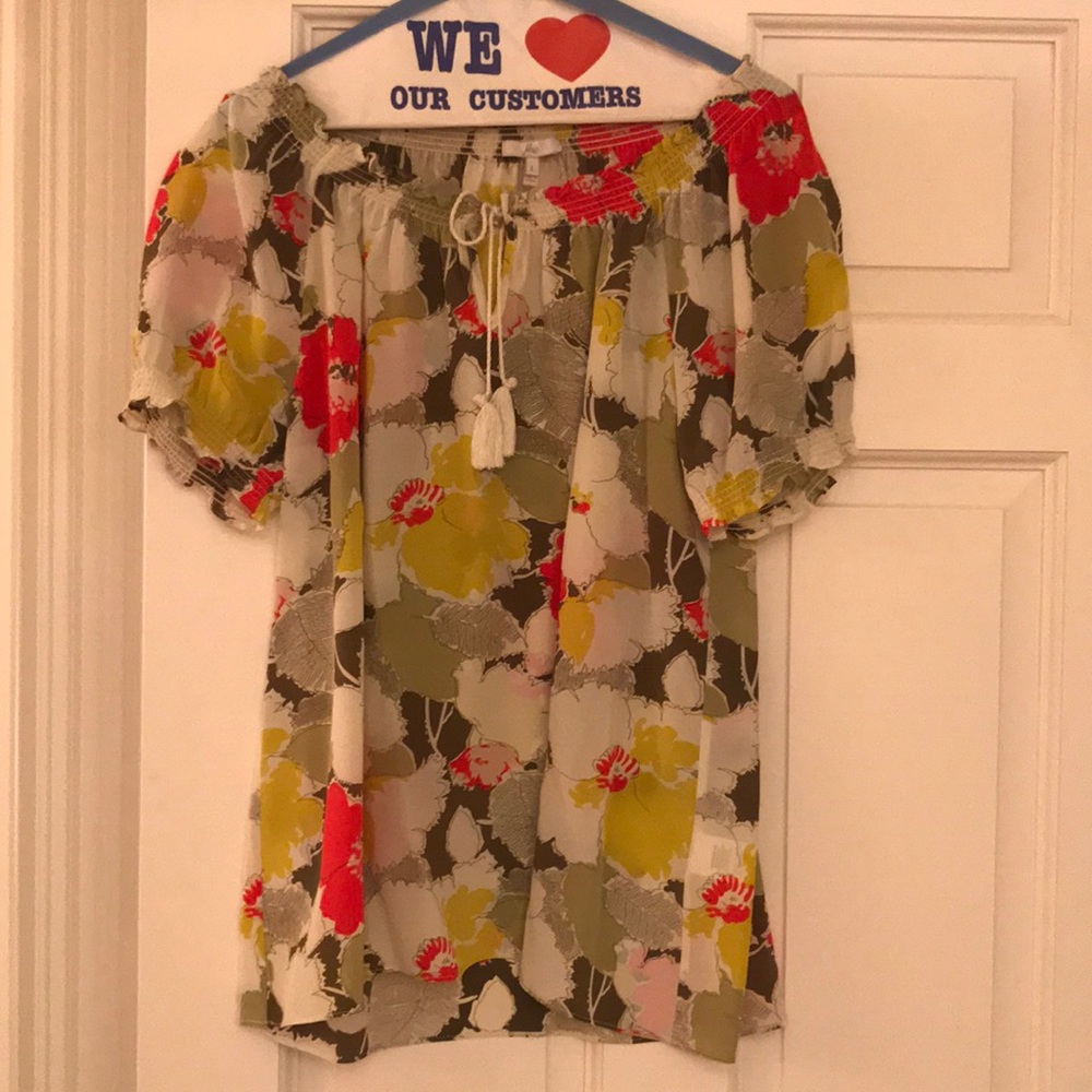 Silk Floral Blouse